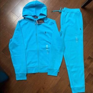 Light blue polo tracksuit